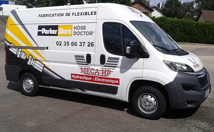camion connectique parker hose doctor pour la fabrication et la réparation de vos flexibles sur site
